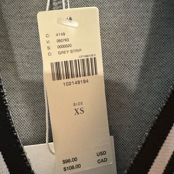 Anthropologie Daily Practice Sporty Mini Dress in Grey Stripe - Picture 6 of 8